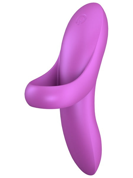 Satisfyer Bold Lover Rechargeable Finger Vibrator - Dark Pink