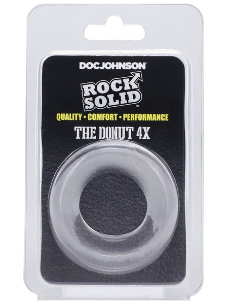 Doc Johnson Rock Solid The Donut 4X Cockring - Clear