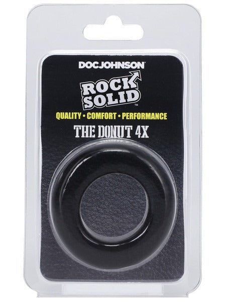 Doc Johnson Rock Solid The Donut 4X Cockring - Black