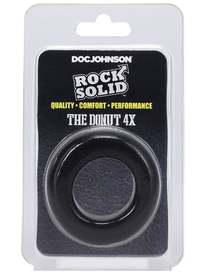 Doc Johnson Rock Solid The Donut 4X Cockring - Black