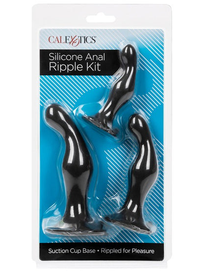 Calexotics Silicone Anal Ripple Kit - Black