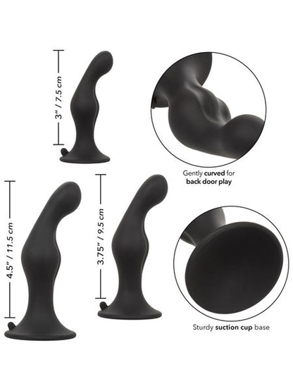 Calexotics Silicone Anal Ripple Kit - Black