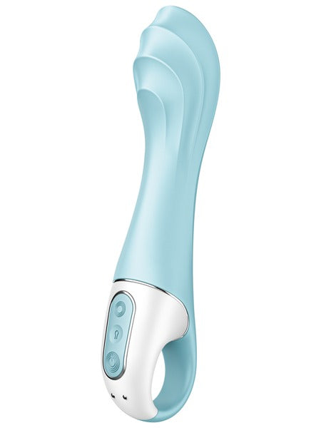 Satisfyer Air Pump 5+ Inflatable G-Spot Vibrator with App Control - Turquoise