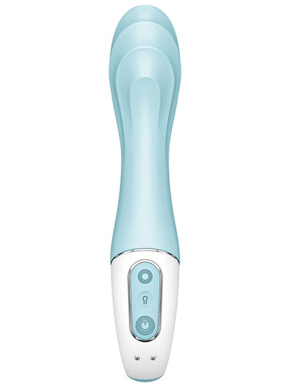 Satisfyer Air Pump 5+ Inflatable G-Spot Vibrator with App Control - Turquoise