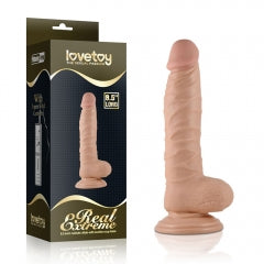 Lovetoy Products Real Extreme 7.5'' Realistic Dildo with Suction Cup Base - Light