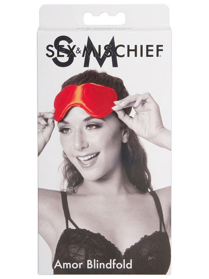 Sportsheets Sex &amp; Mischief Amor Blindfold - Red