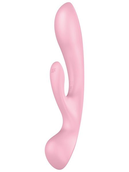 Satisfyer Triple Oh Rechargeable Rabbit Multi Vibrator - Pink