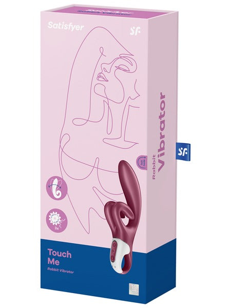 Satisfyer Touch Me Rechargeable Rabbit Vibrator - Red