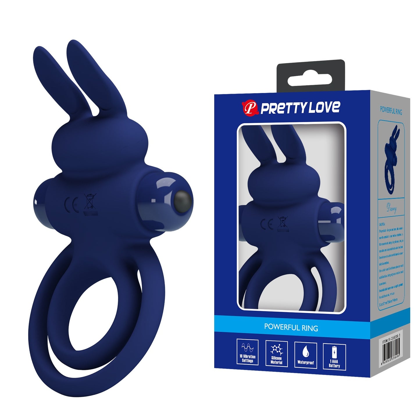 Pretty Love Darey Powerful Rabbit Vibrating Cock Ring