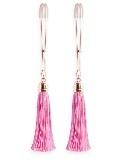 NS Novelties Bound Nipple Clamps - Pink &amp; Rose Gold