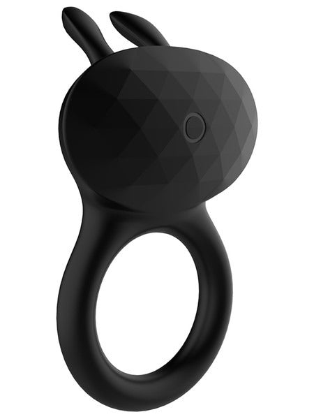 Diamonds by Playful The Duke Rechargeable Cock Ring - Black