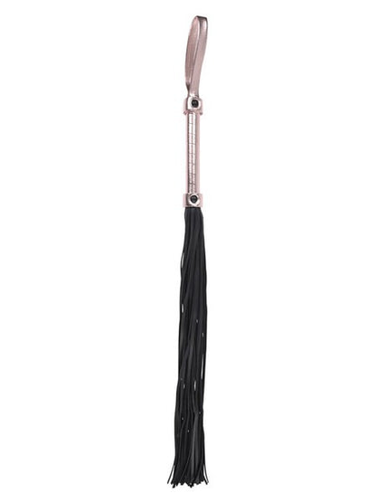 Sportsheets Sex &amp; Mischief Brat Flogger - Rose Gold &amp; Black