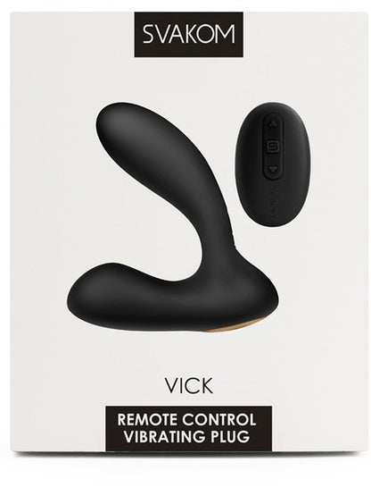 Svakom Vick Remote Control Vibrating Plug - Black