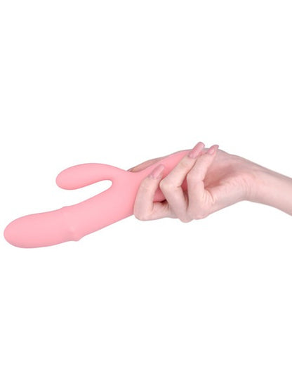 Svakom Mora Neo Rabbit Vibrator with Thrusting Beads - Peach Pink