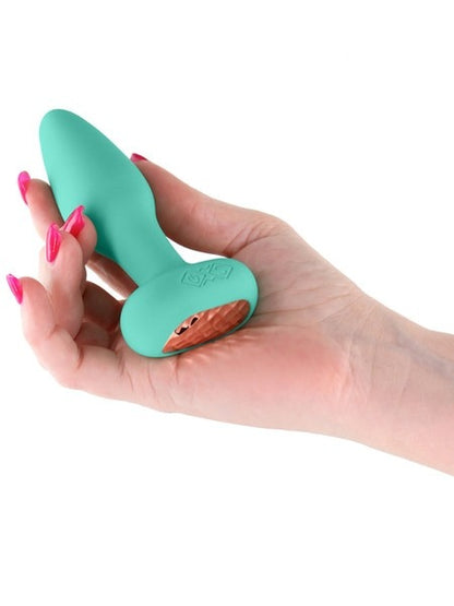 NS Novelties Techno Prism Gyrating Anal Plug - Teal