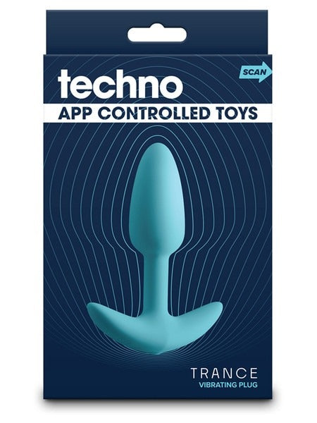 NS Novelties Techno Trance Vibrating Anal Plug - Blue