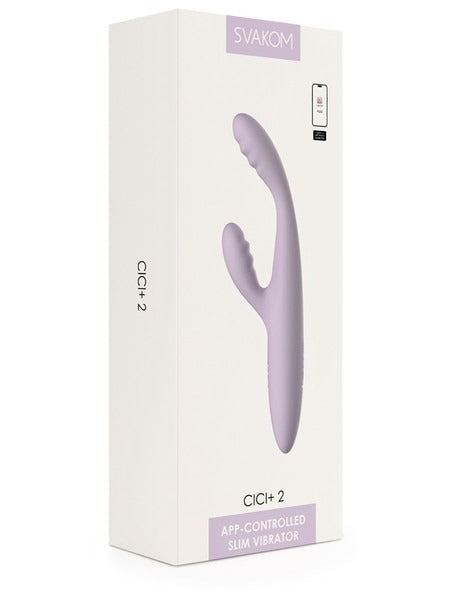 Svakom Cici+ 2 Slim Flexible G-Spot & App Controlled Rabbit Vibrator