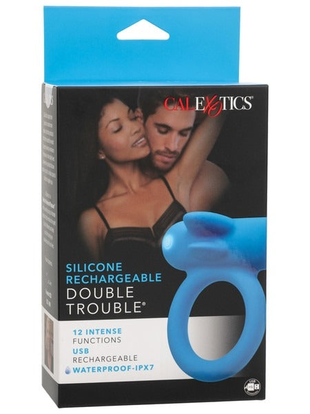 Calexotics Double Trouble Silicone Rechargeable Cock Ring