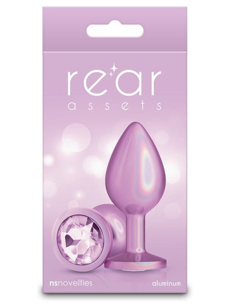 NS Novelties Rear Assets Holographic Metal Butt Plug - Medium