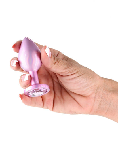NS Novelties Rear Assets Holographic Metal Butt Plug - Medium
