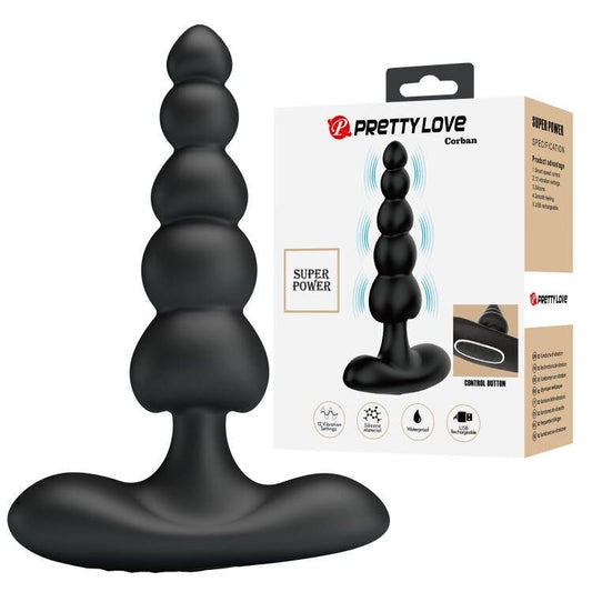 Pretty Love Corban Rechargeable Vibrating Butt Plug