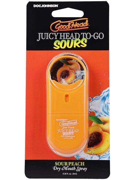 GoodHead Juicy Head To-Go Sour Dry Mouth Spray 9ml - Peach