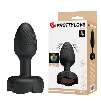 Pretty Love Olman 4 Rechargeable LED Light Butt Plug