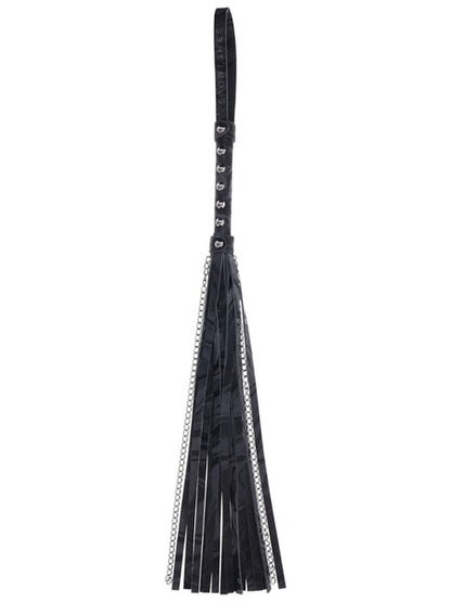 Sportsheets Sex & Mischief Velvet Noir Chain Flogger