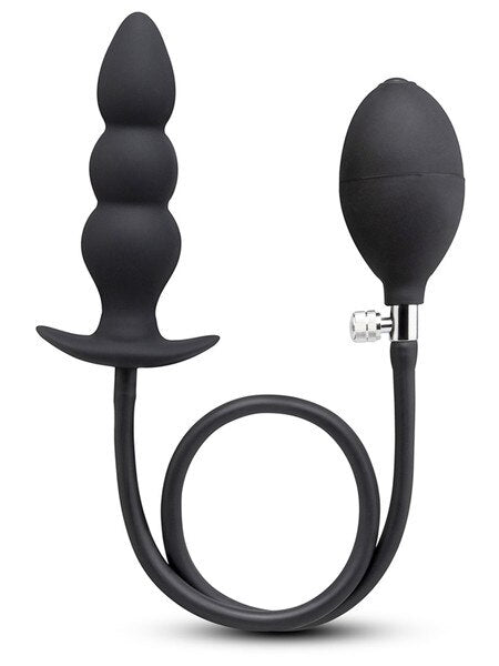 b-Vibe Beaded Inflatable Anal Plug with Hand Pump