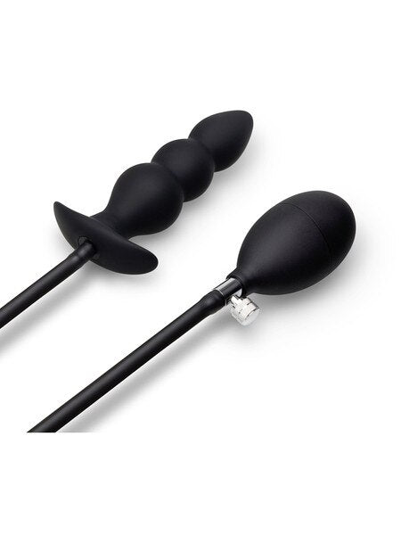 b-Vibe Beaded Inflatable Anal Plug with Hand Pump