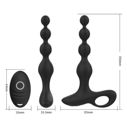 y.Love Abbot Remote Control Rechargeable Vibrating Anal Beads