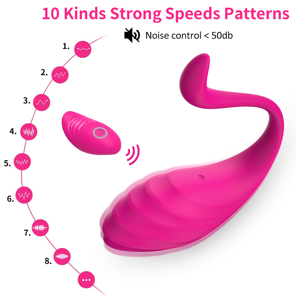 y.Love Melcolm-Fun Remote Control Vibrating Egg Wearable Mini Vibrator