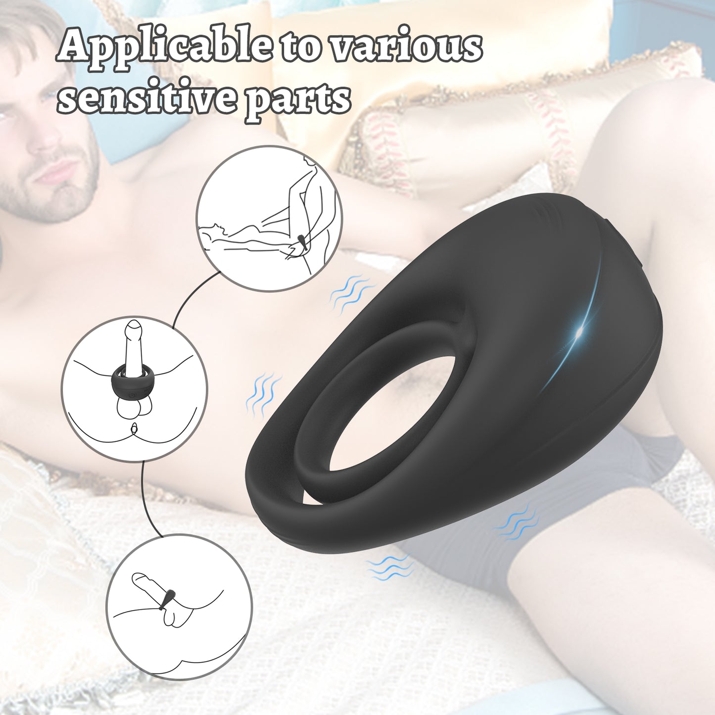 y.Love Titan-Pwr Rechargeable Vibrating Cock Ring