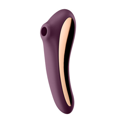 Satisfyer Dual Kiss Rechargeable Air Pulse Vibrator - Purple