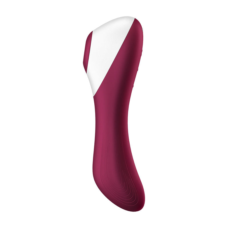 Satisfyer Dual Crush Rechargeable Air Pulse Vibrator - Deep Red