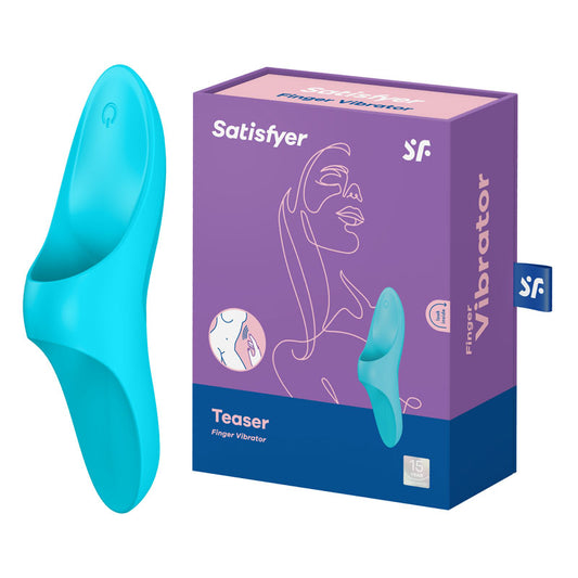 Satisfyer Teaser Rechargeable Finger Vibrator - Blue