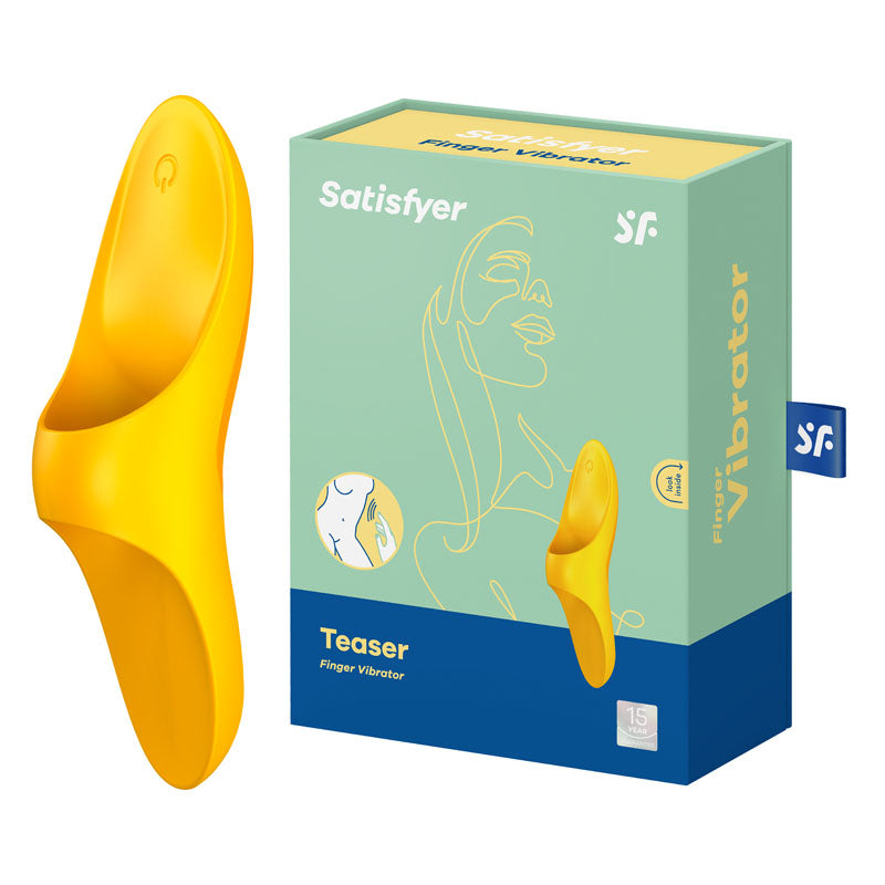 Satisfyer Teaser Rechargeable Finger Vibrator - Yellow