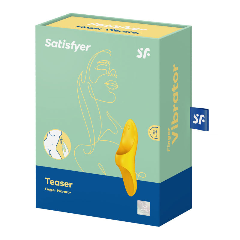 Satisfyer Teaser Rechargeable Finger Vibrator - Yellow