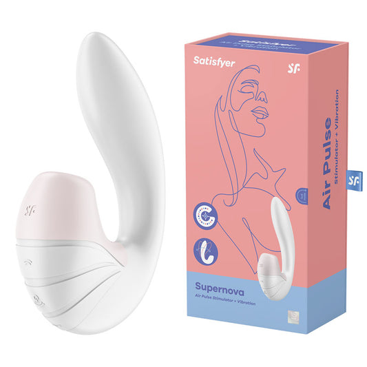 Satisfyer Supernova Air Pulse Stimulator + Vibration - White