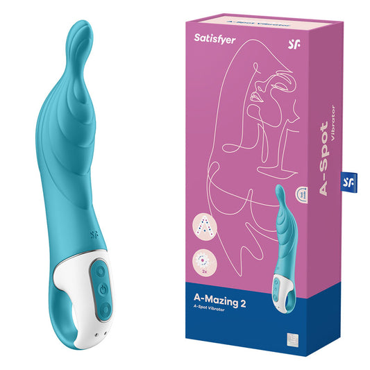 Satisfyer A-Mazing 1 A-spot Rechargeable Vibrator - Turquoise