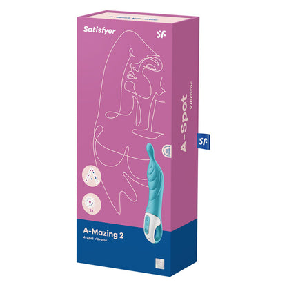 Satisfyer A-Mazing 1 A-spot Rechargeable Vibrator - Turquoise