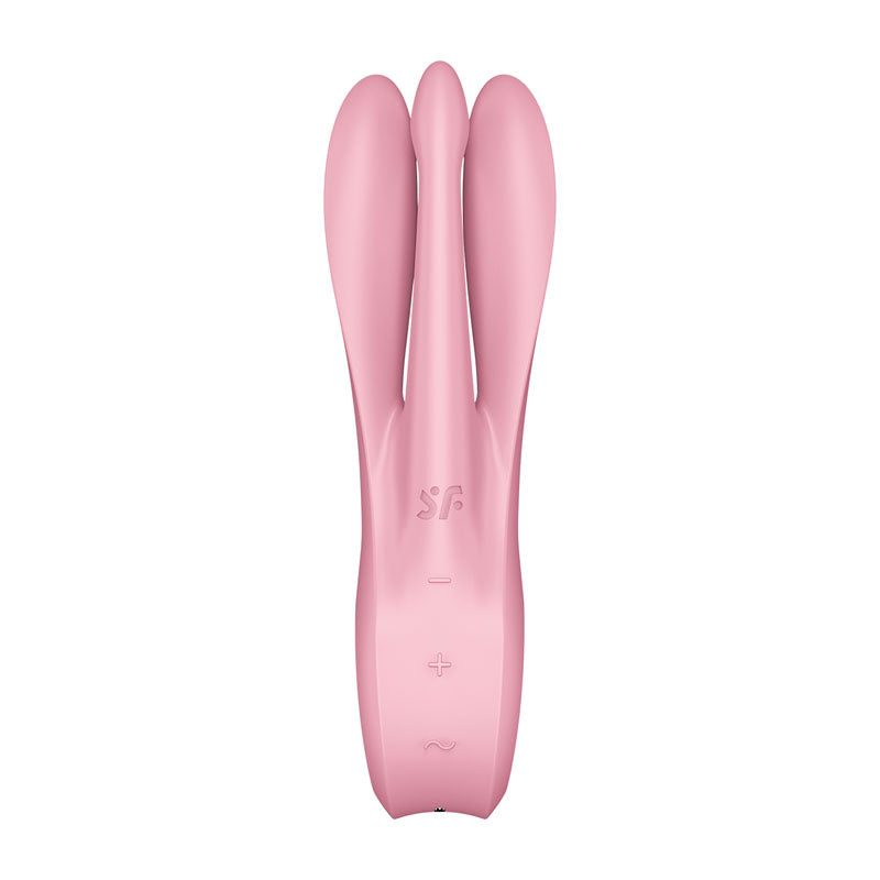 Satisfyer Threesome 1 Triple Head Rechargeable Vibrator - Pink