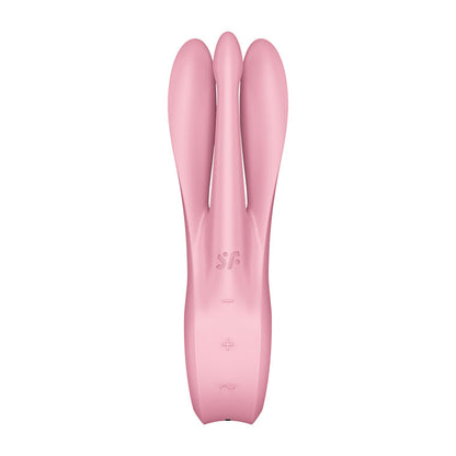 Satisfyer Threesome 1 Triple Head Rechargeable Vibrator - Pink