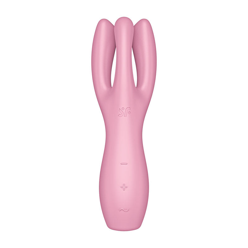 Satisfyer Threesome 3 Triple Head Rechargeable Vibrator - Pink