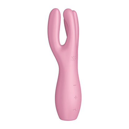 Satisfyer Threesome 3 Triple Head Rechargeable Vibrator - Pink