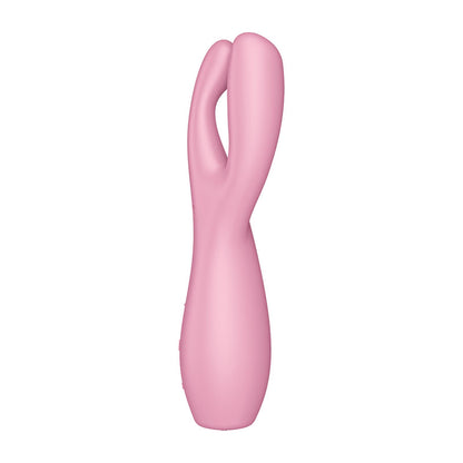 Satisfyer Threesome 3 Triple Head Rechargeable Vibrator - Pink