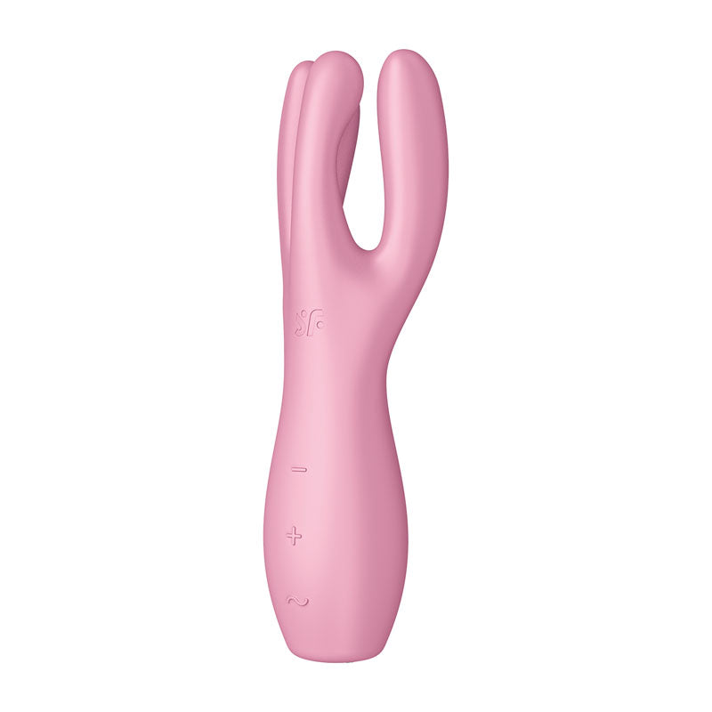 Satisfyer Threesome 3 Triple Head Rechargeable Vibrator - Pink