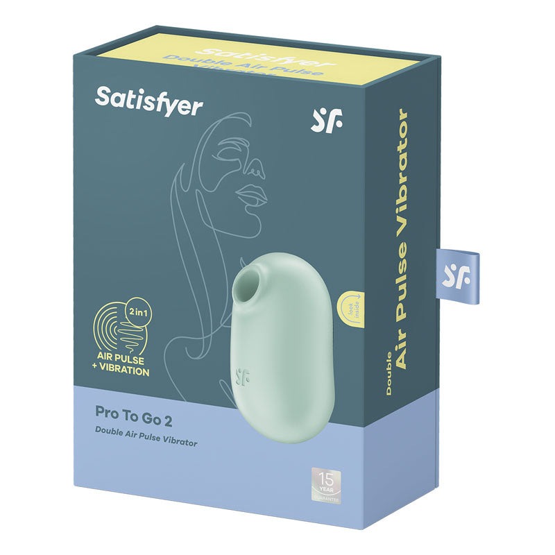 Satisfyer Pro To Go 2 Rechargeable Air Pulse Stimulator + Vibration - Mint