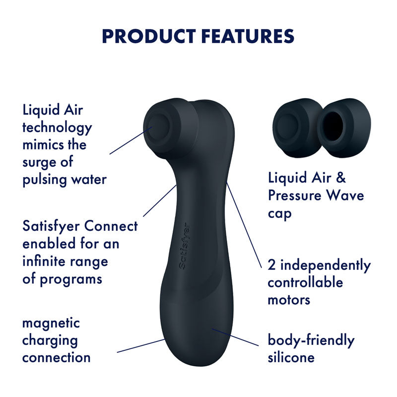 Satisfyer Pro 2 Generation 3 Rechargeable Air Pulse Clitoral Stimulator + Vibration with App Control