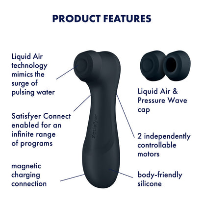Satisfyer Pro 2 Generation 3 Rechargeable Air Pulse Clitoral Stimulator + Vibration with App Control